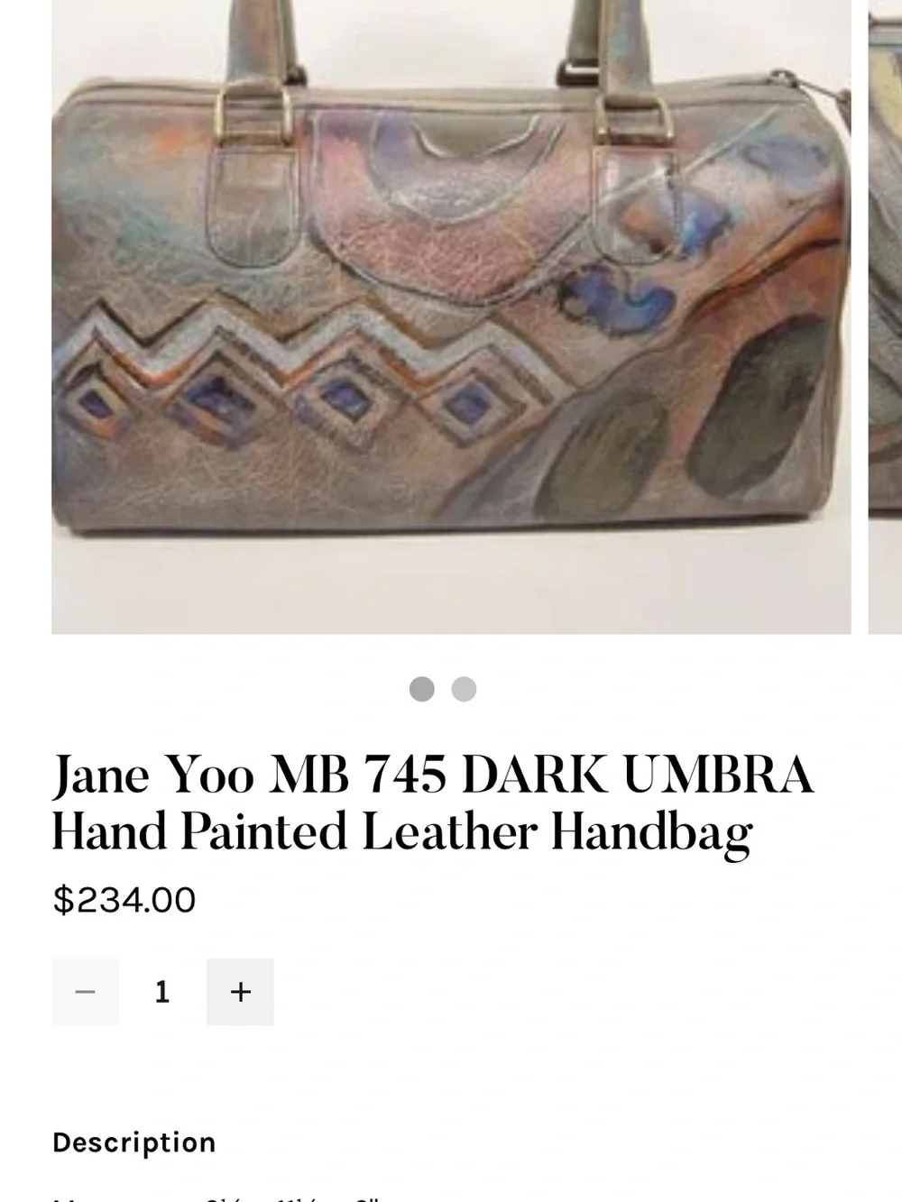 Hand-Trimmed Leather Dome Satchel - Multicolor Artistic Finish